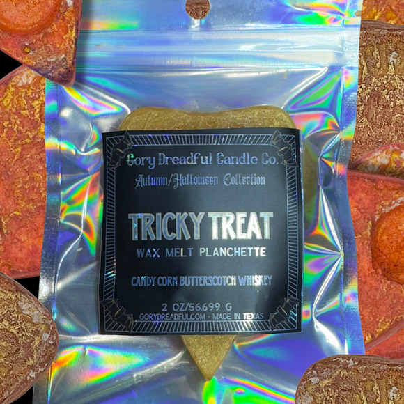 Tricky Treat Wax Melt Planchette : Candy Corn Butterscotch Whiskey Scent - Picture 3 of 10
